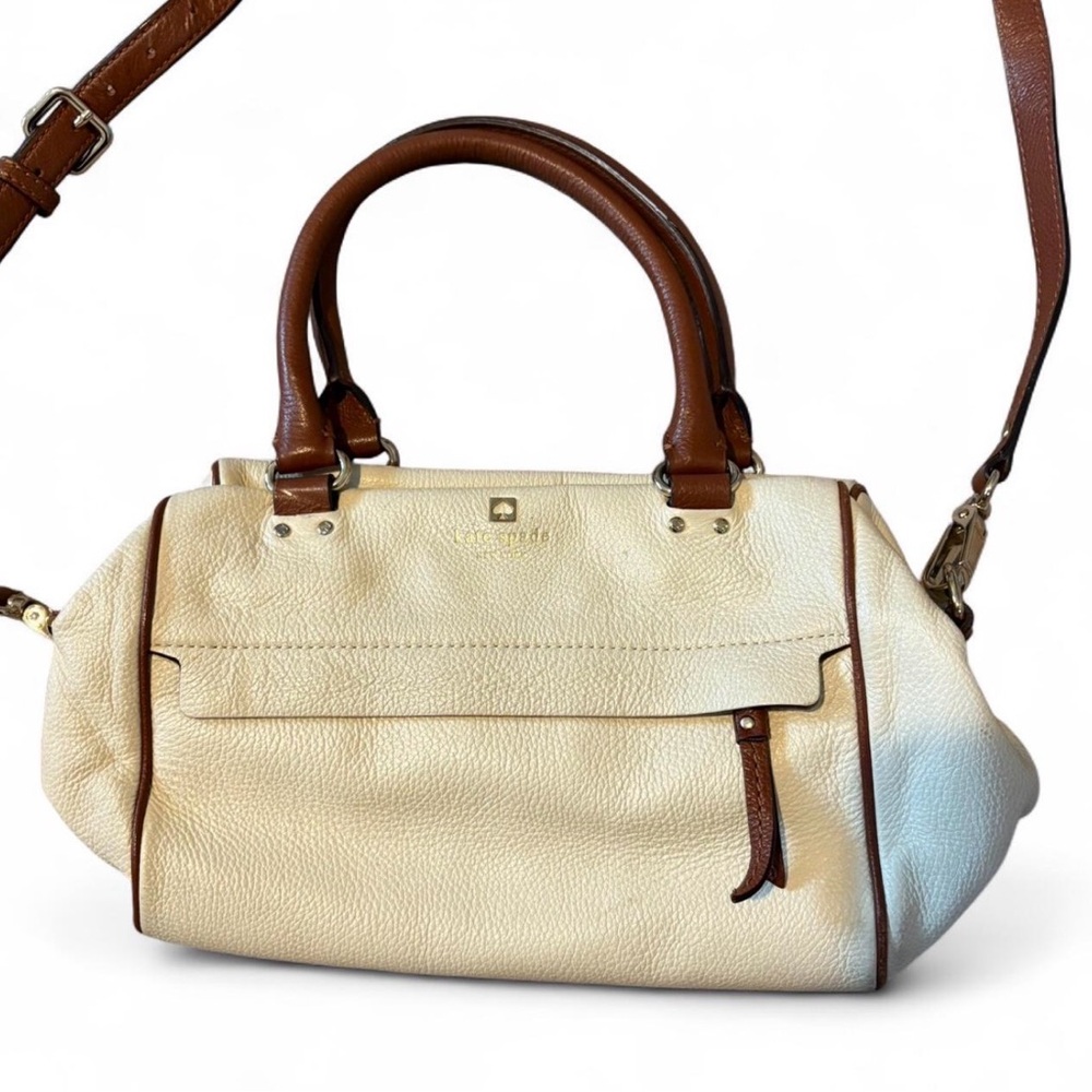 Kate Spade Cream and Brown Mini Bag